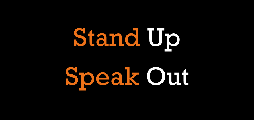 Logo of the Stand Up Speak Out initiative